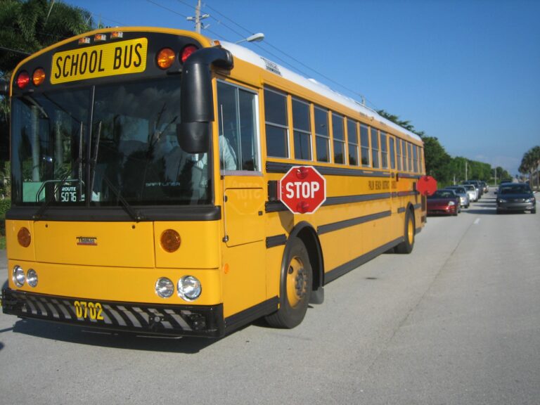 What is the fine for passing a school bus in florida